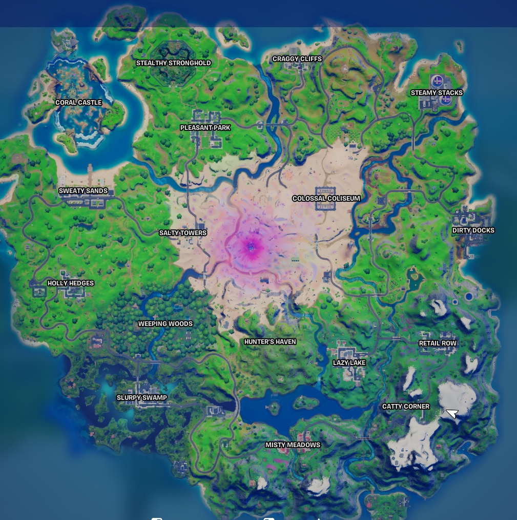Карта 5 сезона Fortnite