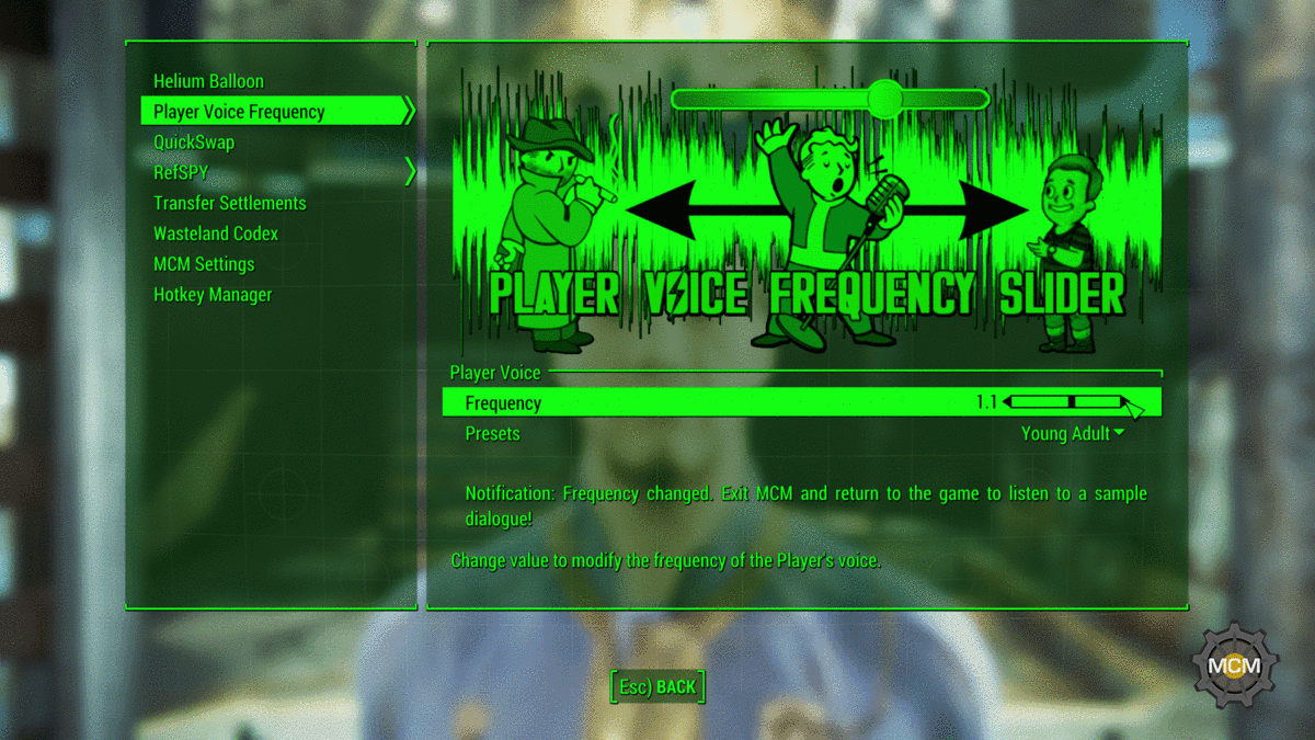 Этот мод для Fallout 4 позволяет изменить голос вашего персонажа
