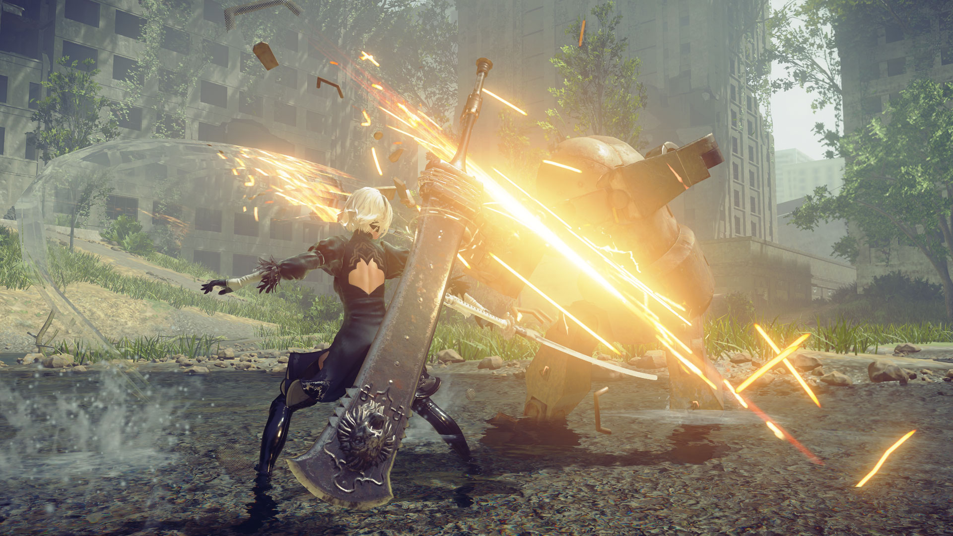 NieR Automata gameplay screenshot