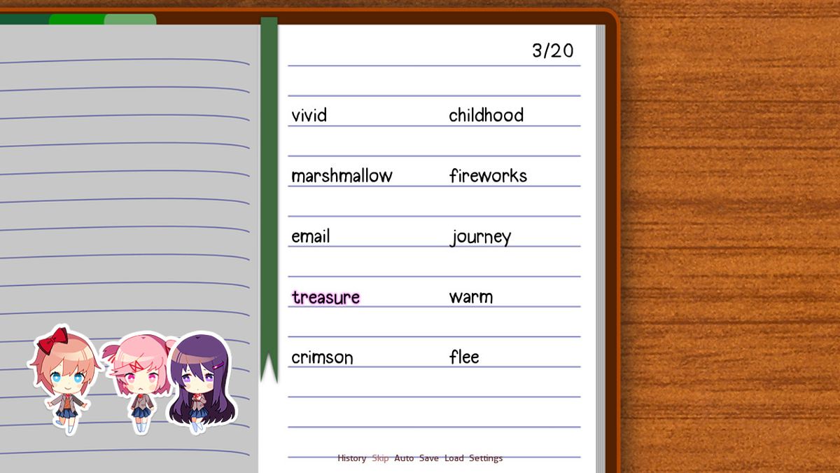 Скриншот игрового процесса Doki Doki Literature Club!