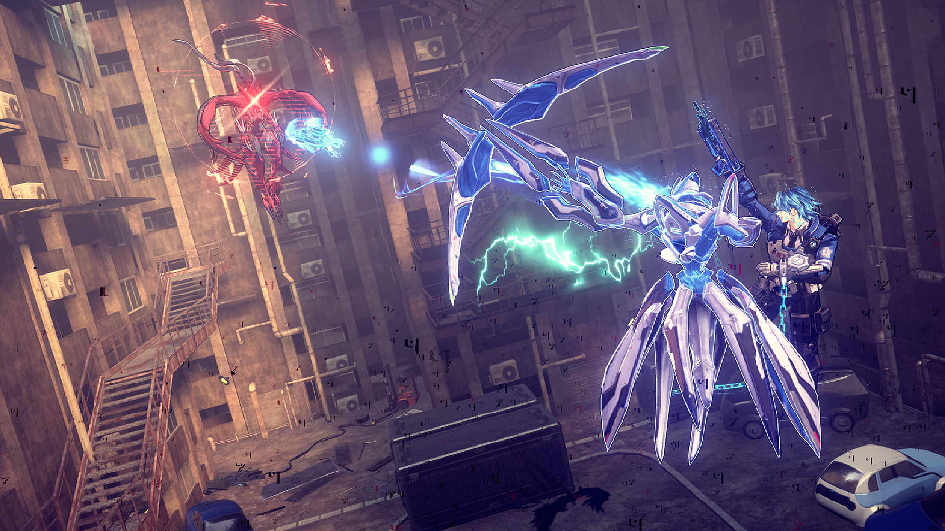 Astral Chain gameplay screenshot