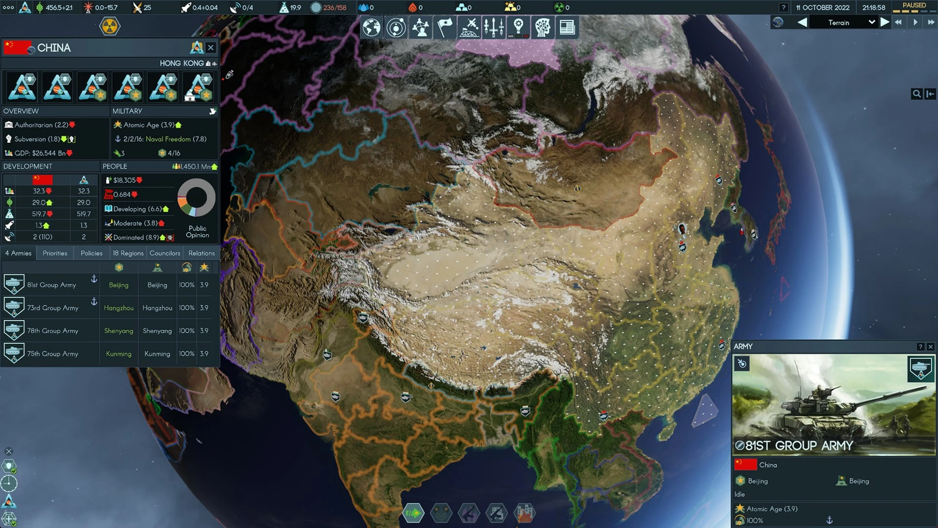 Скриншот геймплея Terra Invicta