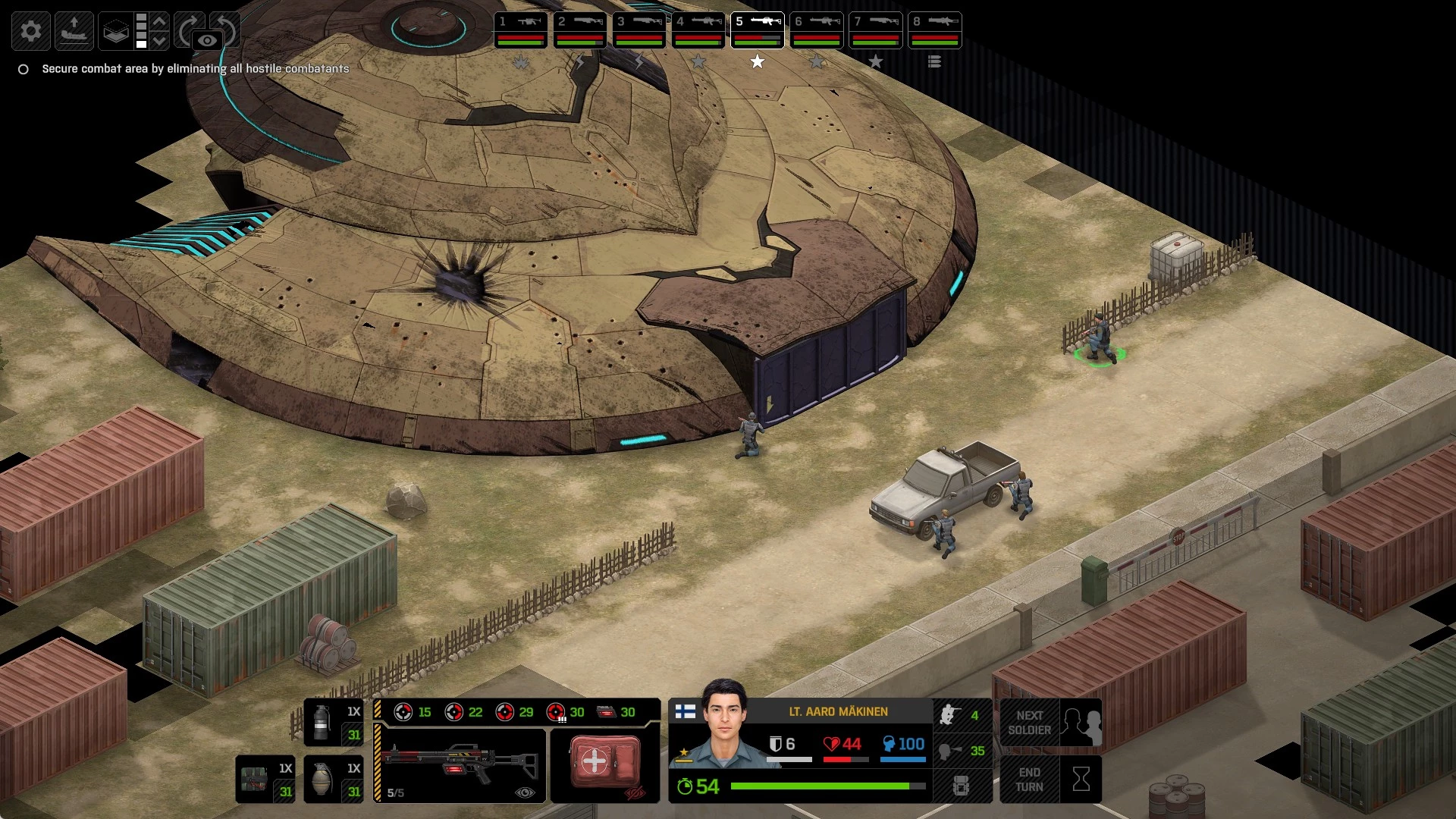 Скриншот геймплея Xenonauts 2