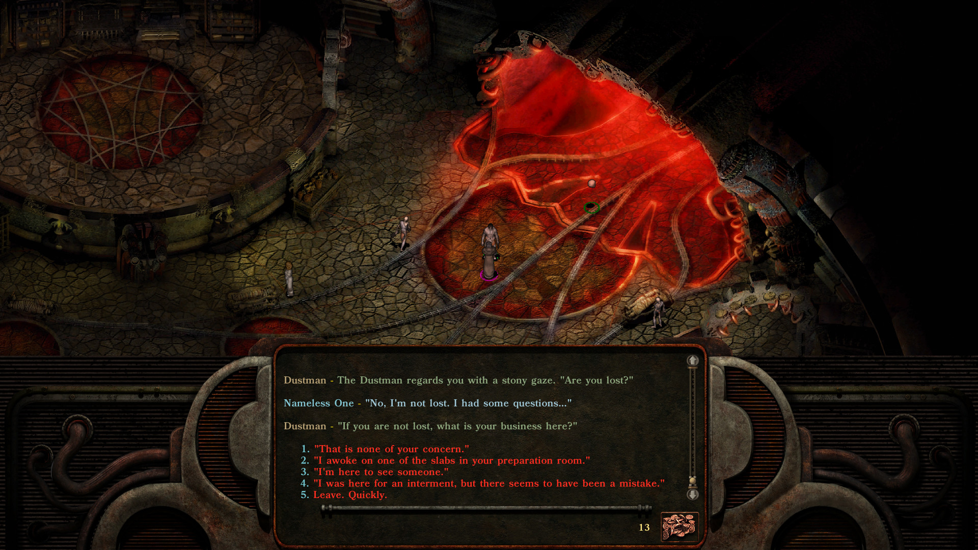 Скриншот геймплея Planescape: Torment: Enhanced Edition