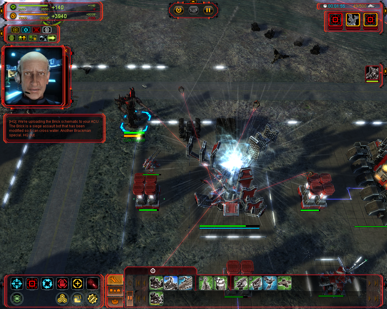 Скриншот геймплея Supreme Commander: Forged Alliance