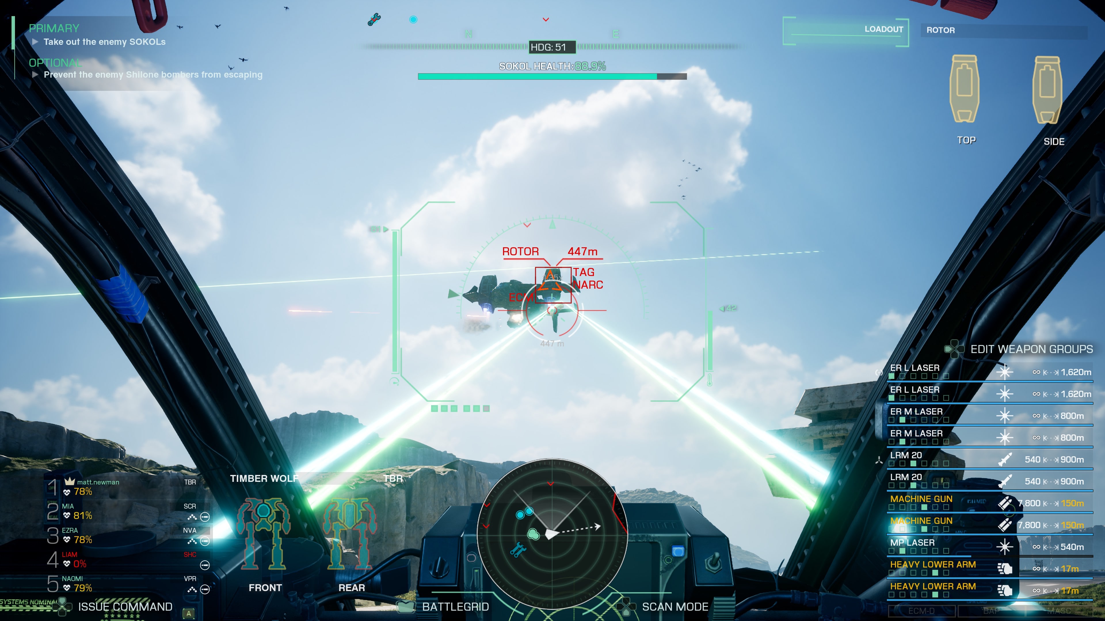 Скриншот игрового процесса MechWarrior 5: Clans