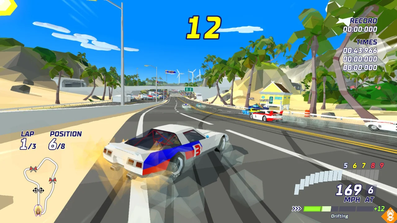 Скриншот геймплея Hotshot Racing