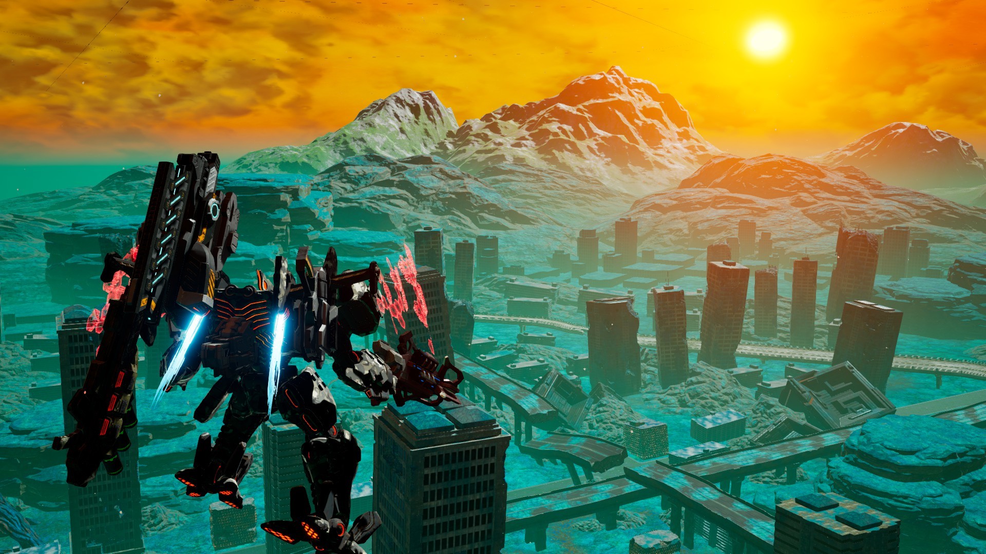 Скриншот игрового процесса Daemon X Machina