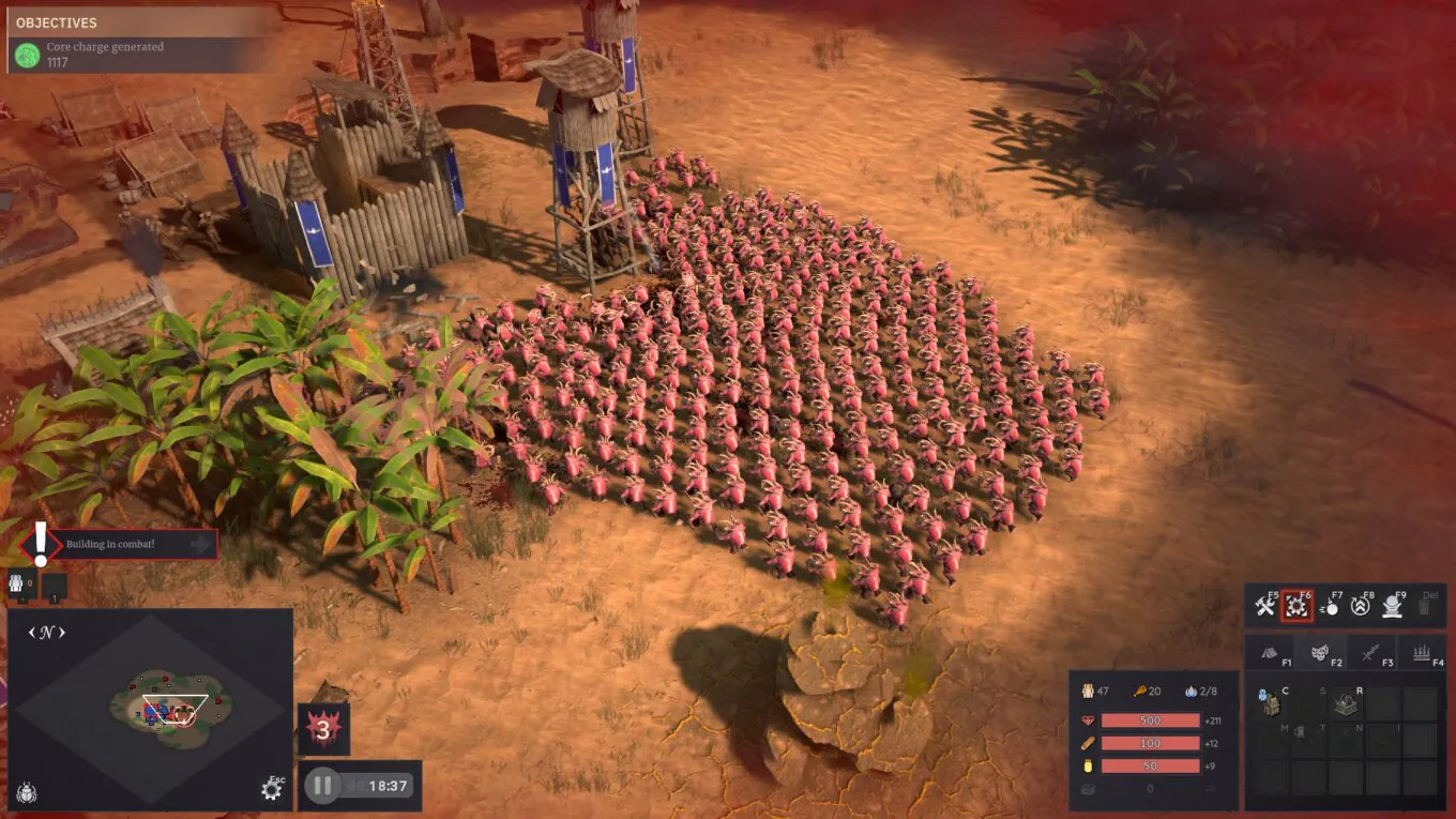 Скриншот геймплея Here Comes the Swarm