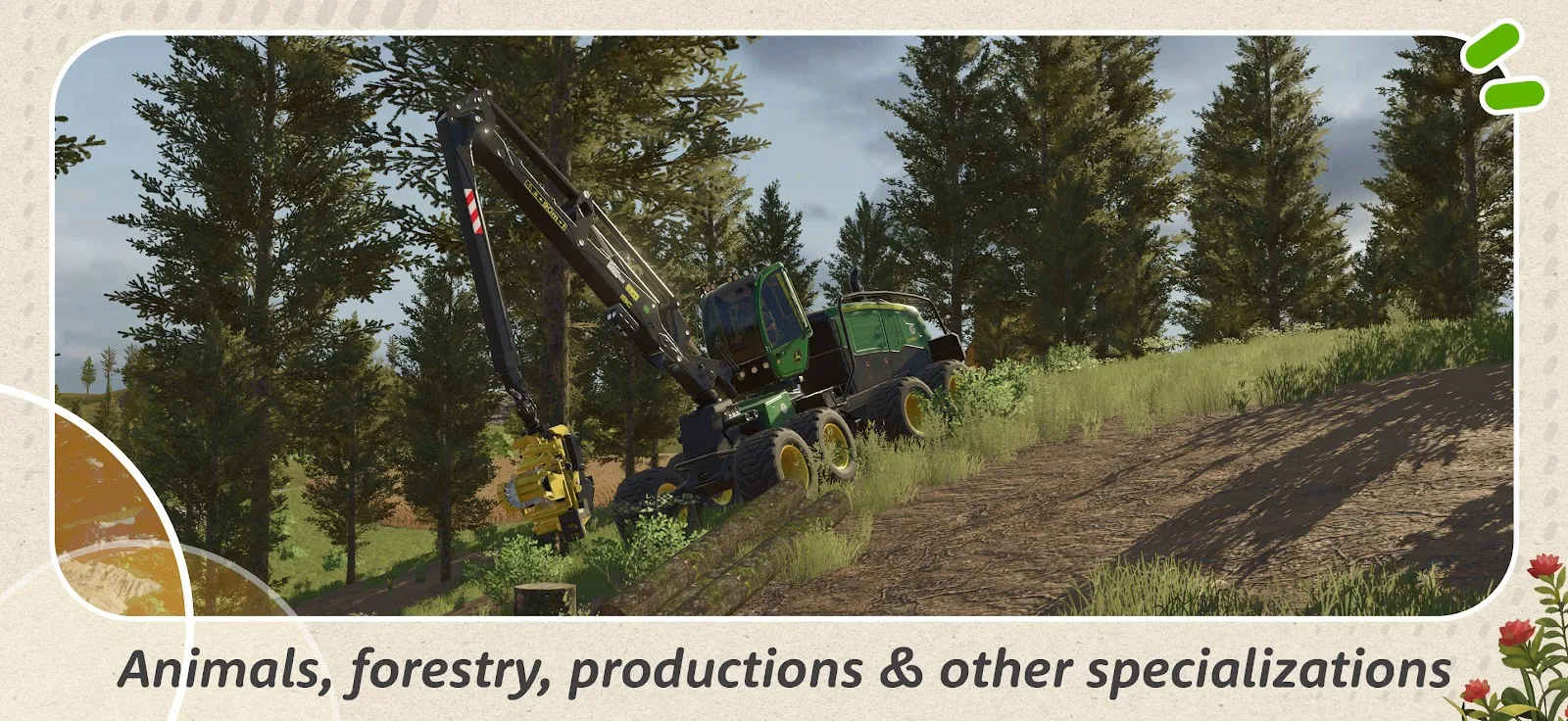 Скриншот игрового процесса Farming Simulator 26 Mobile