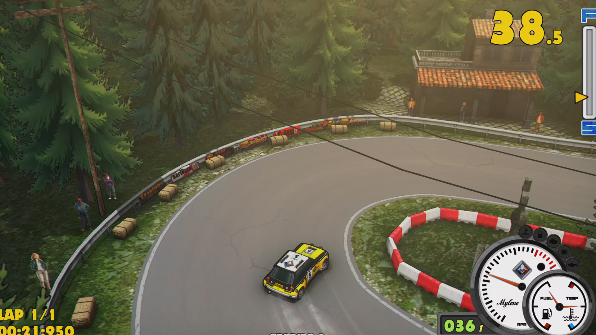Скриншот игрового процесса Super Woden Rally Edge