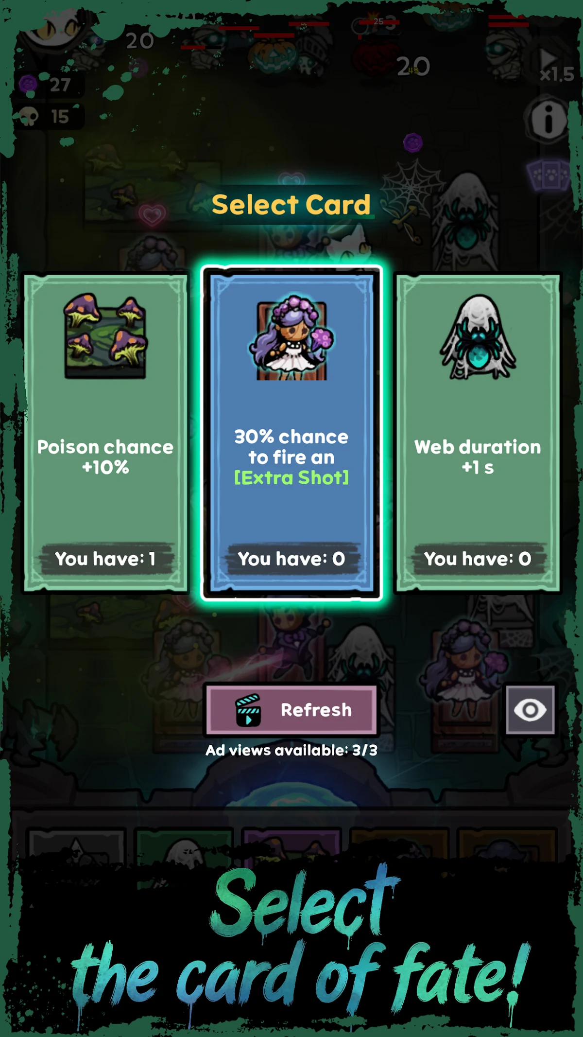Скриншот игрового процесса Nekomancer: Tower Defense
