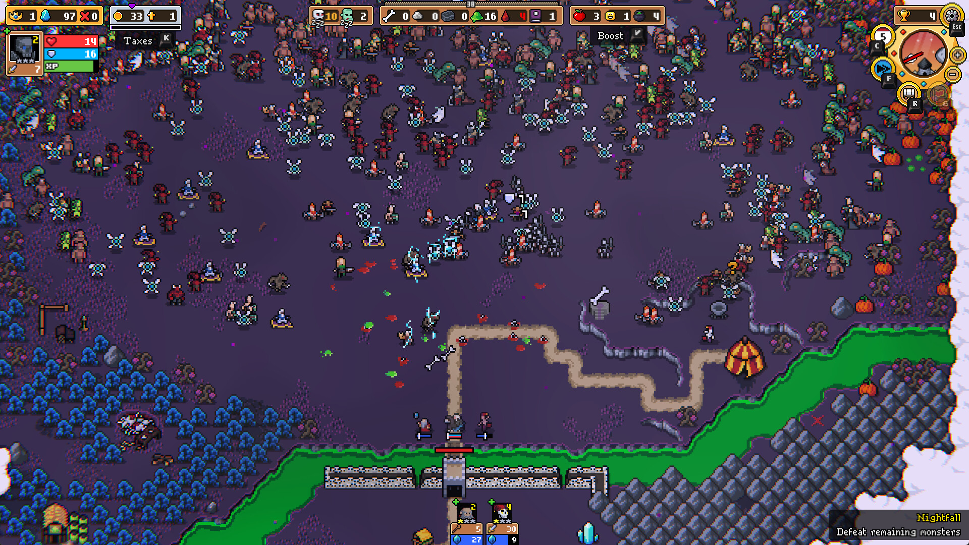 Скриншот геймплея Super Fantasy Kingdom