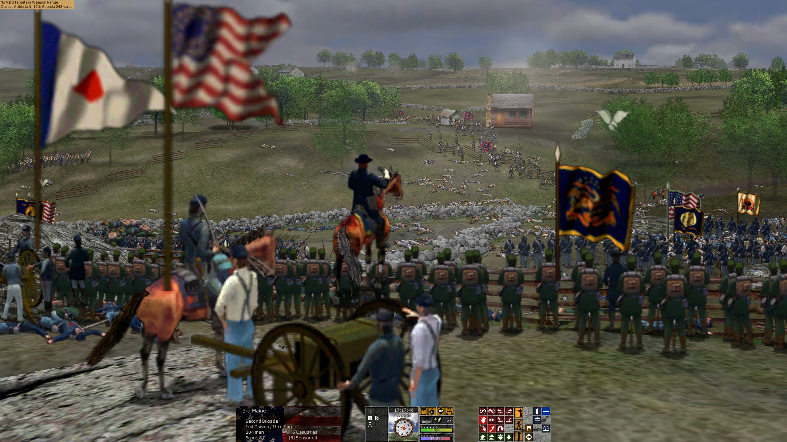 Скриншот игрового процесса Scourge of War Gettysburg