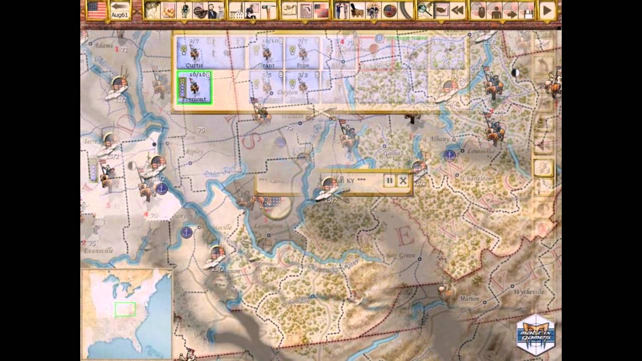 Скриншот игрового процесса Gary Grigsbys War Between the States