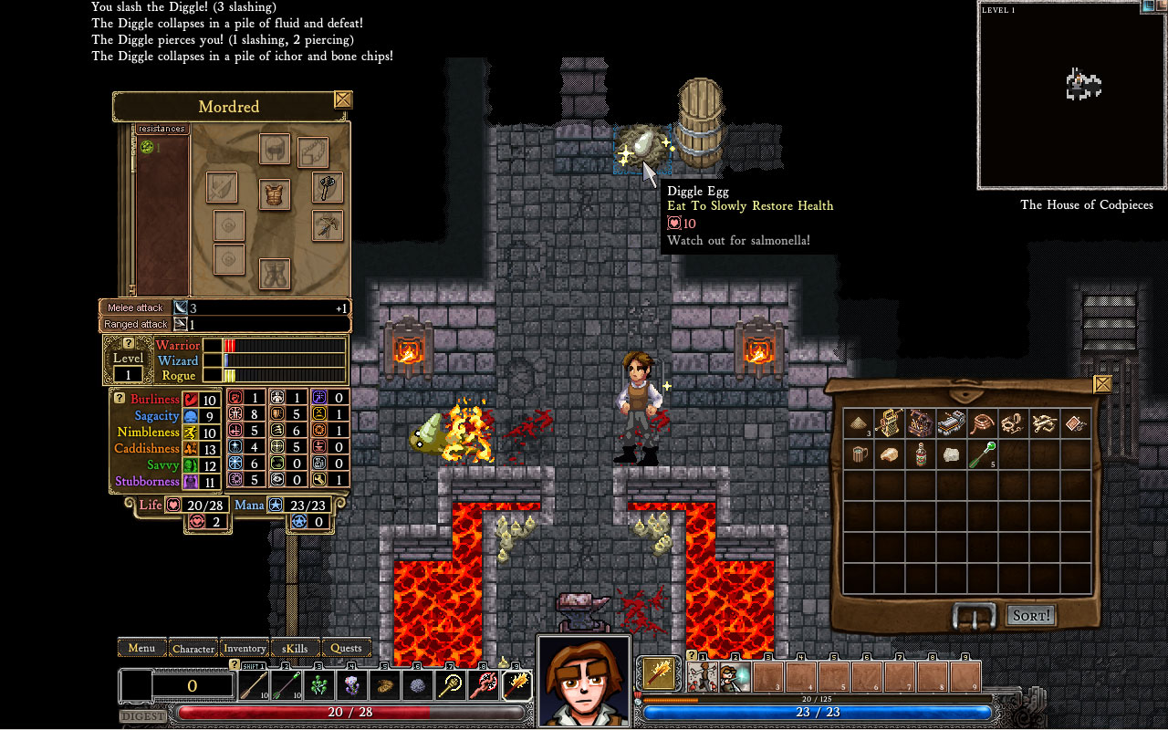 Геймплей Dungeons of Dredmor