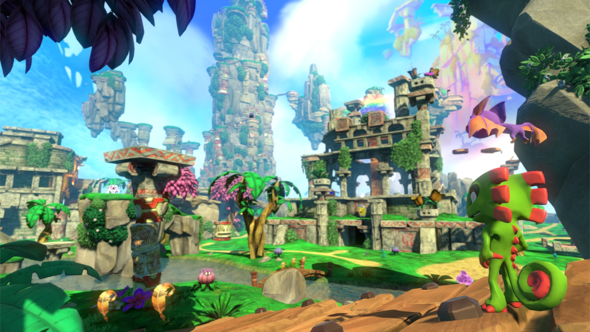 Игровой процесс Yooka-Laylee