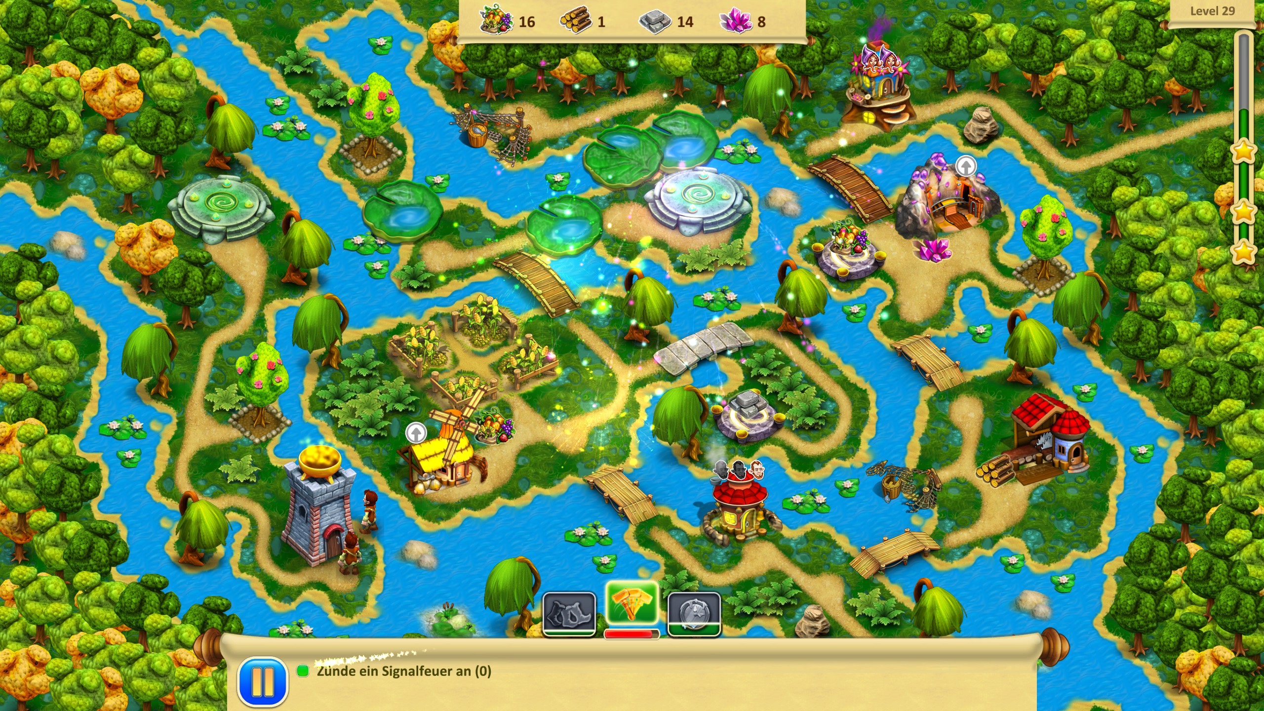 Скриншот игрового процесса Gnomes Garden