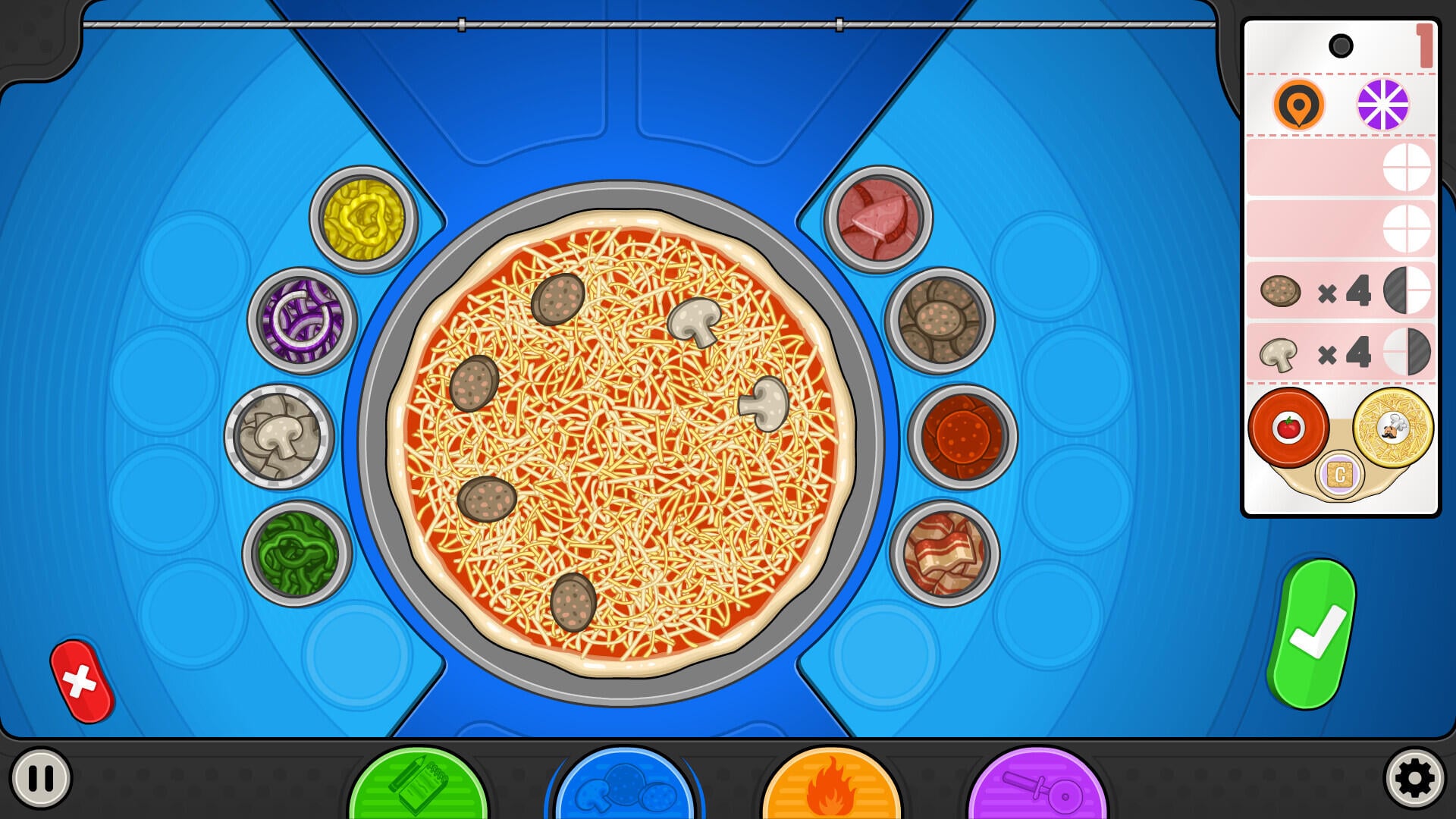 Геймплей Papa’s Pizzeria Deluxe
