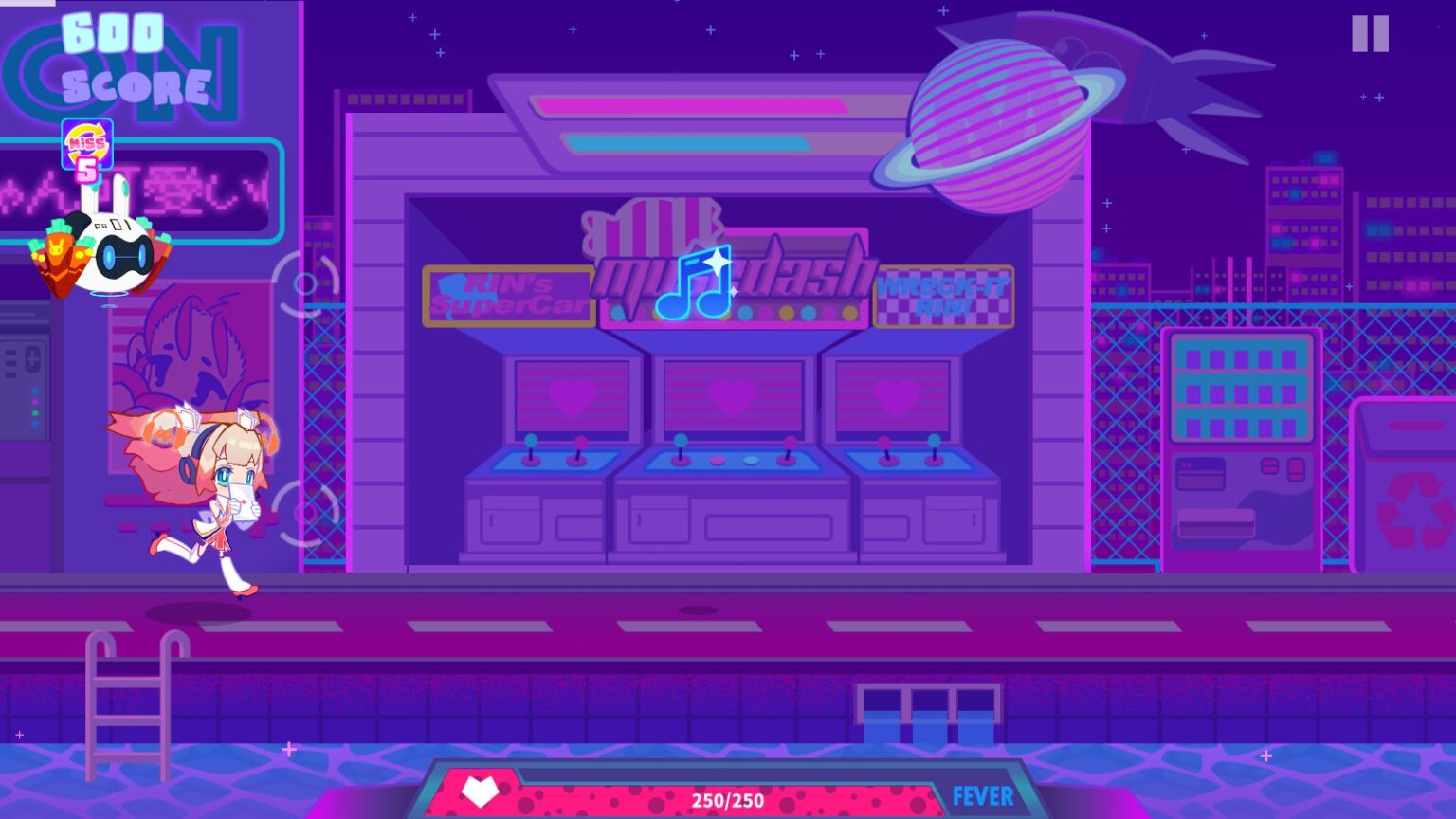 Скриншот игрового процесса Muse Dash