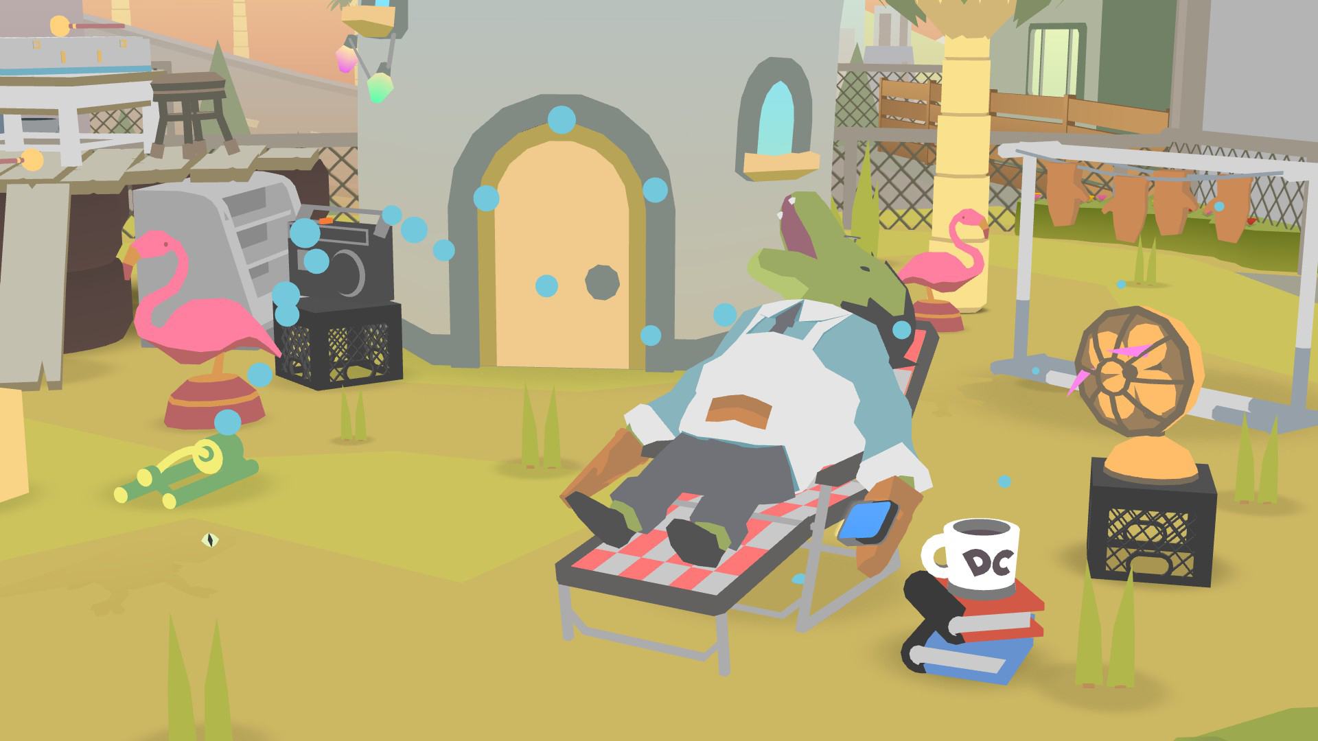 Скриншот игрового процесса Donut County