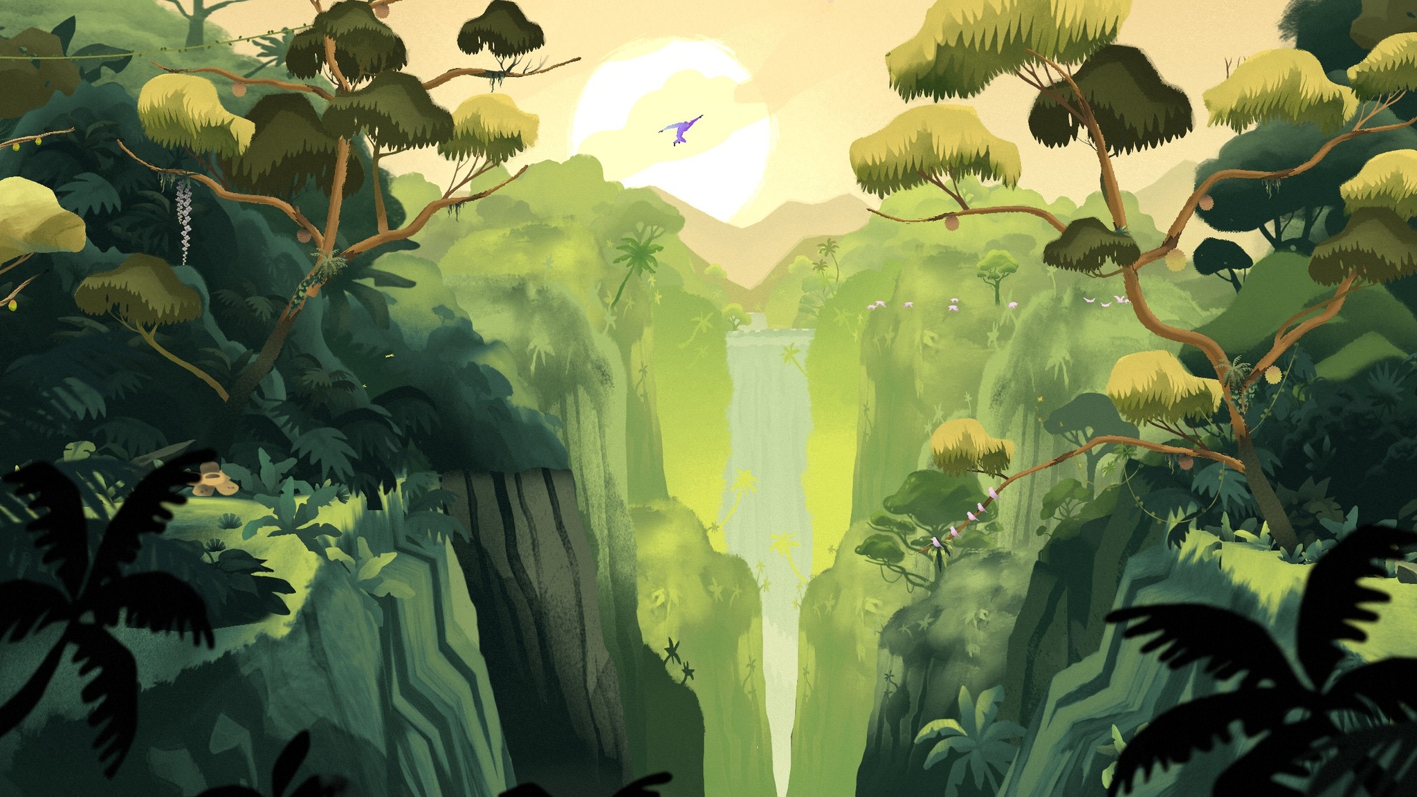 Скриншот игрового процесса Gibbon: Beyond the Trees
