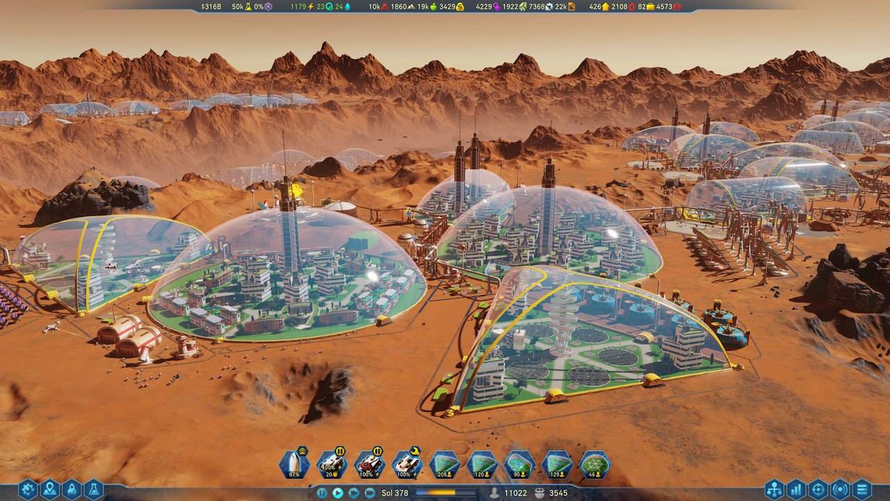 Скриншот игрового процесса Surviving Mars