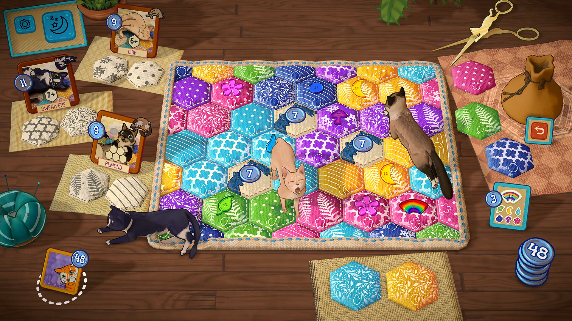 Игровой процесс Quilts and Cats of Calico