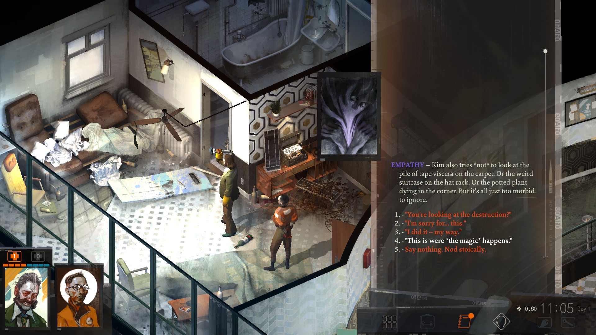 Скриншот игрового процесса Disco Elysium