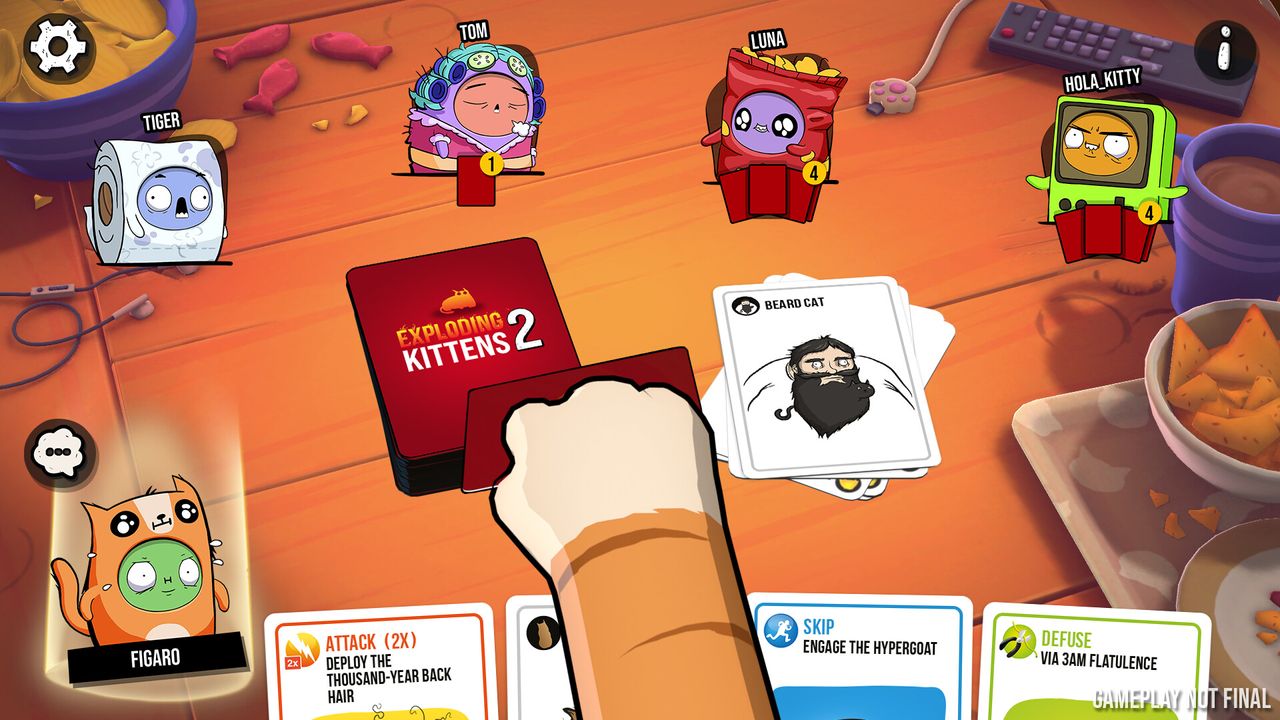 Скриншот игрового процесса Exploding Kittens 2