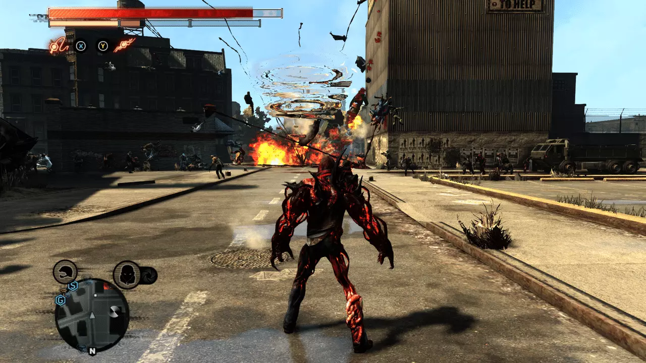 Скриншот игрового процесса Prototype 2