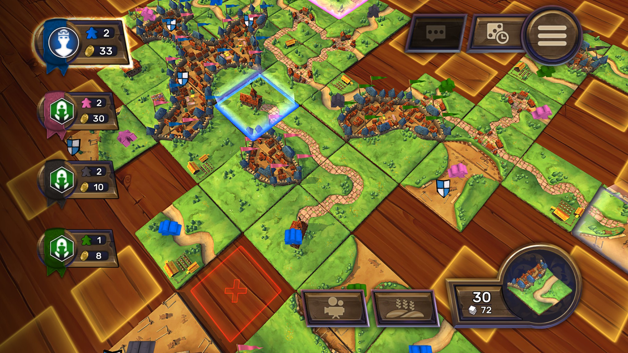 Игровой процесс Carcassonne — Tiles and Tactics