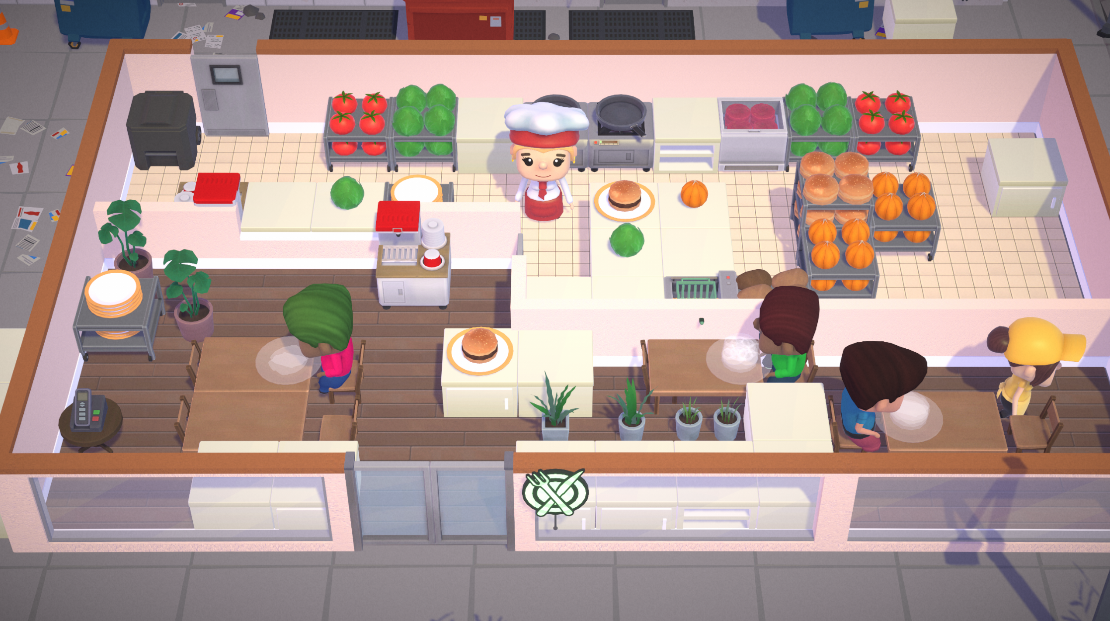 Геймплей Diner Bros