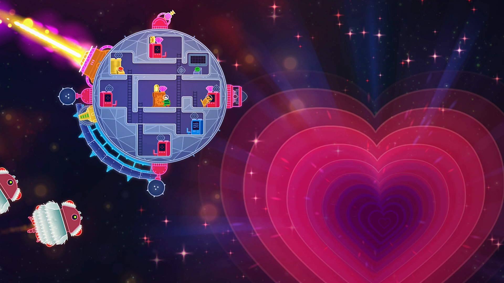 Скриншот Lovers in a Dangerous Spacetime