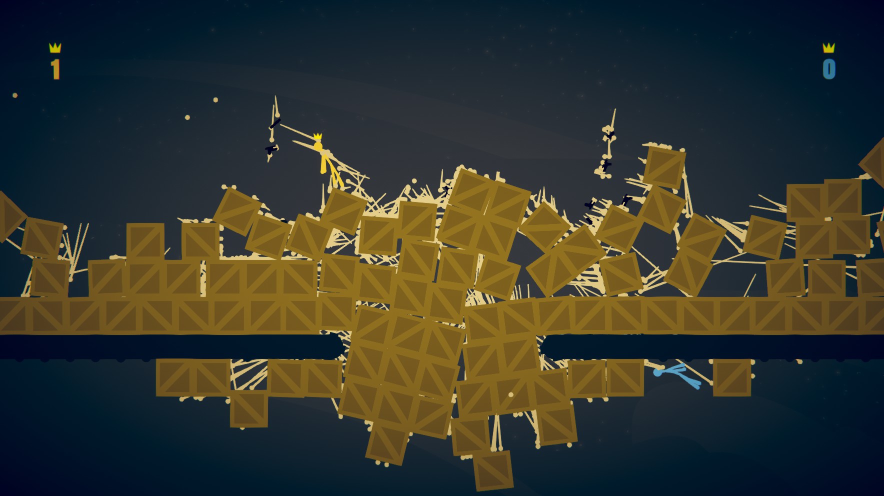 Скриншот игрового процесса Stick Fight: The Game