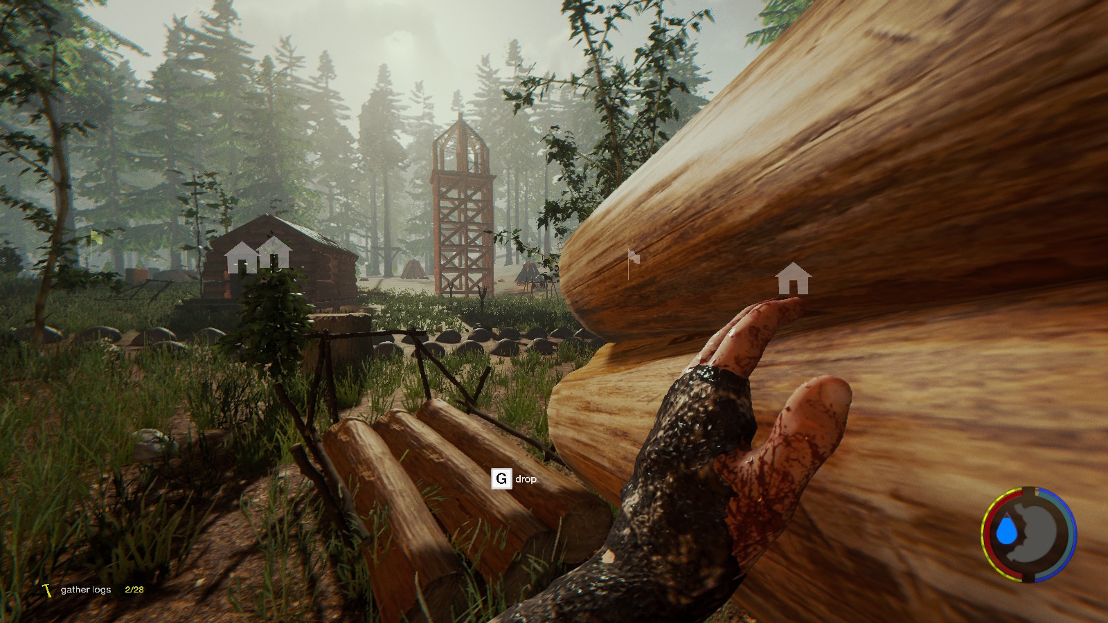 Игровой процесс The Forest