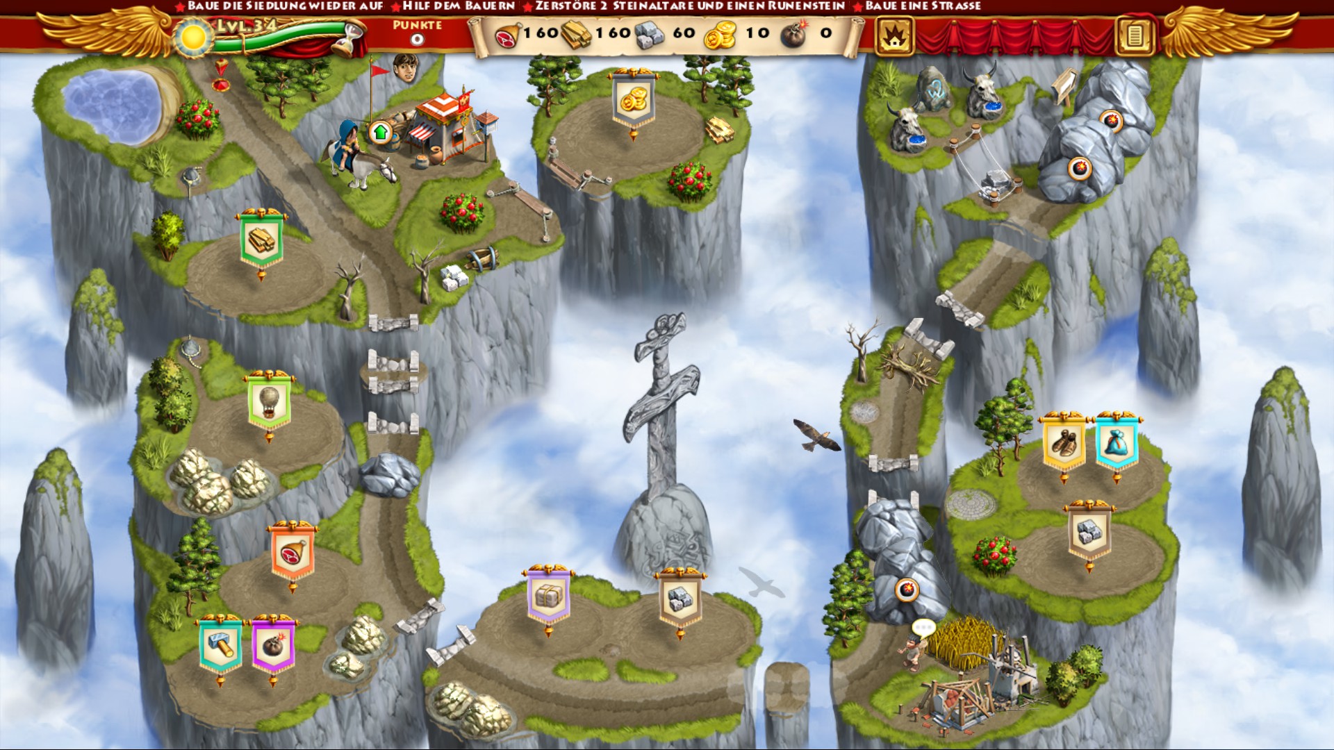 Скриншот игрового процесса Roads of Rome: New Generation 2