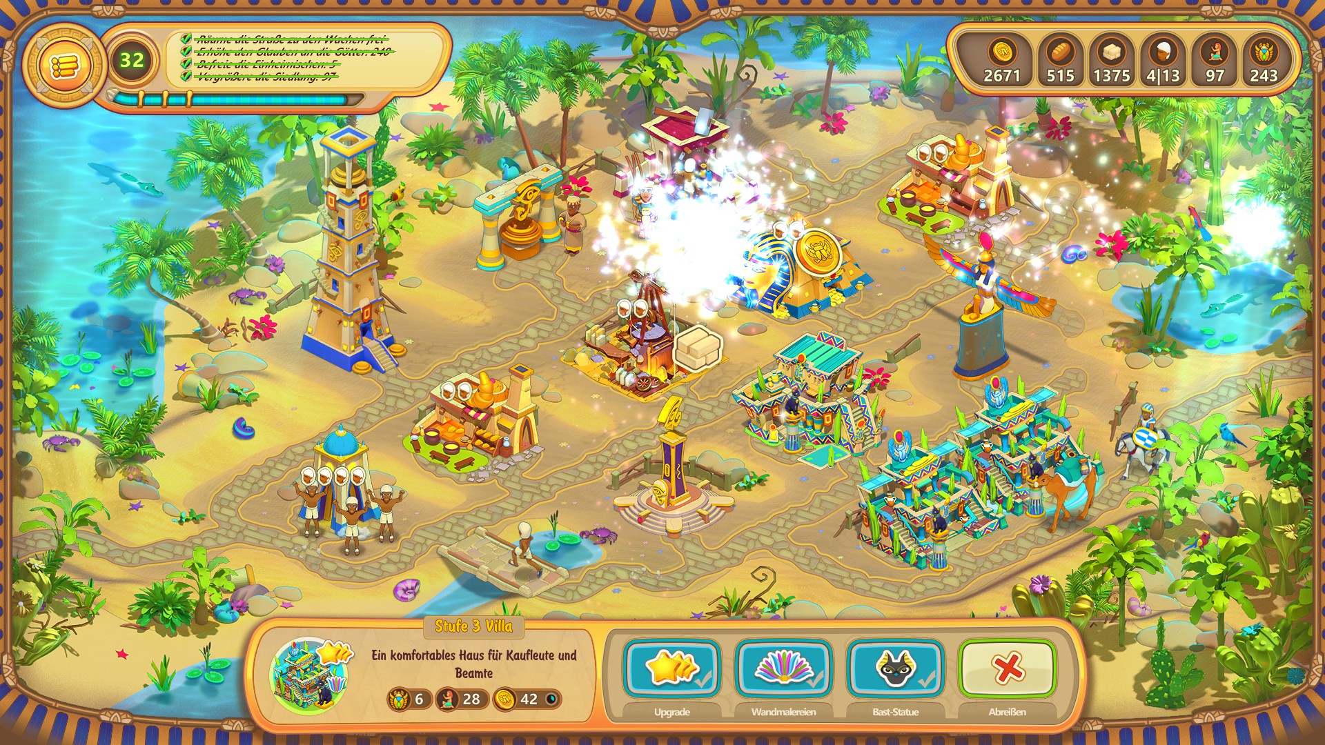 Скриншот игрового процесса The Great Empire: Relic of Egypt