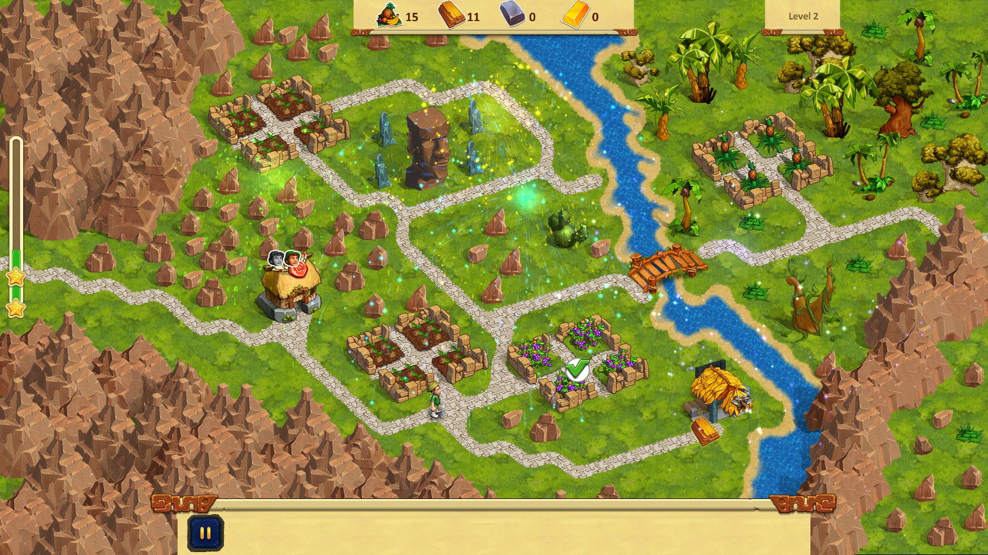 Скриншот игрового процесса Lost Artifacts - Ancient Tribe Survival