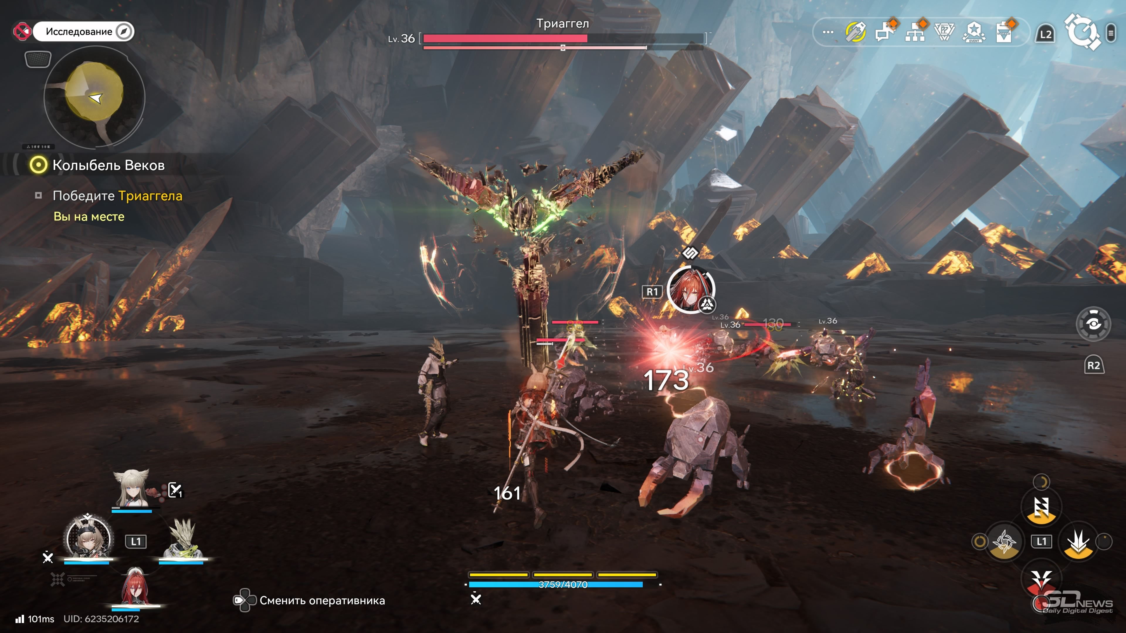 Скриншот игрового процесса Arknights