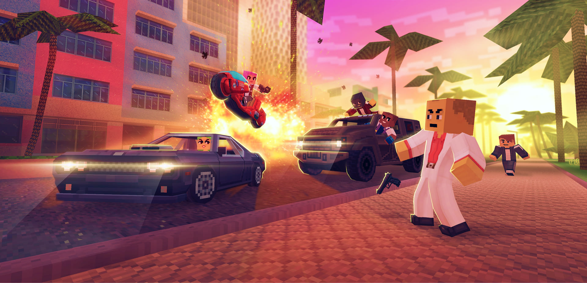 Игровой процесс Block City Wars Vice World 3D