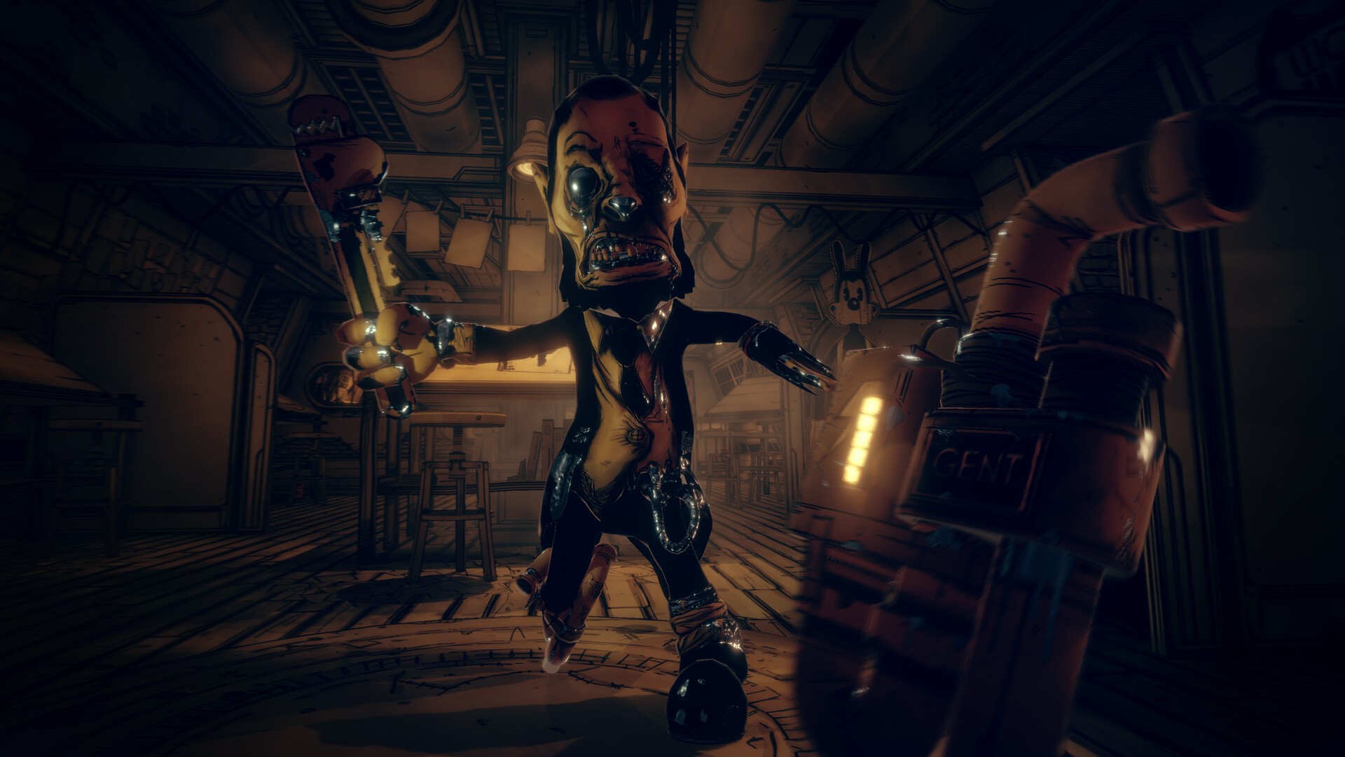 Скриншот игрового процесса Bendy and the Dark Revival