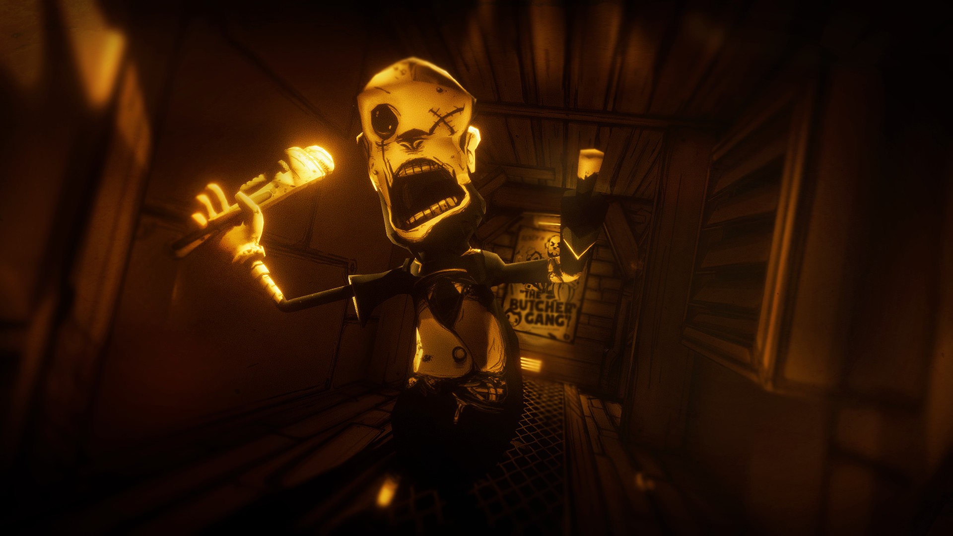 Скриншот игрового процесса Bendy and the Ink Machine