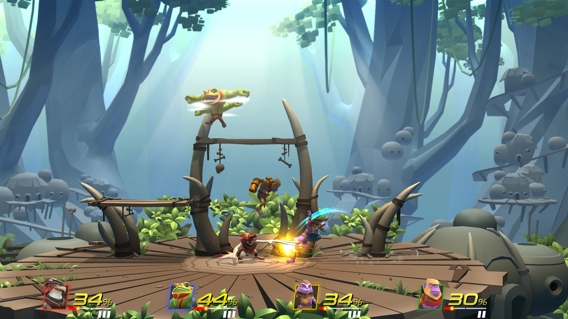 Скриншот игрового процесса Brawlout