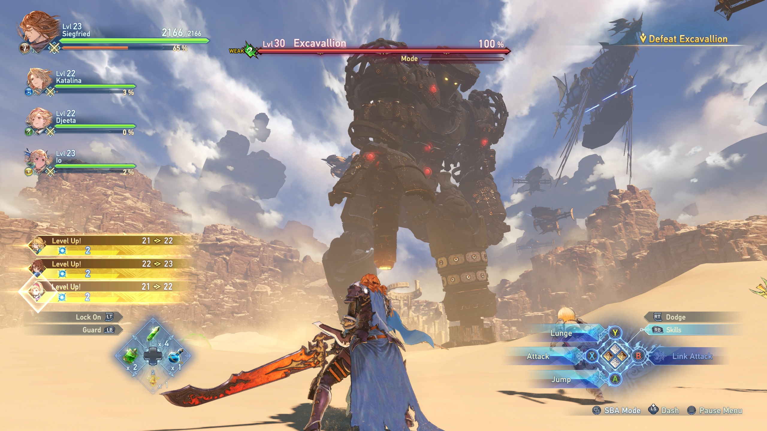 Геймплей Granblue Fantasy: Relink