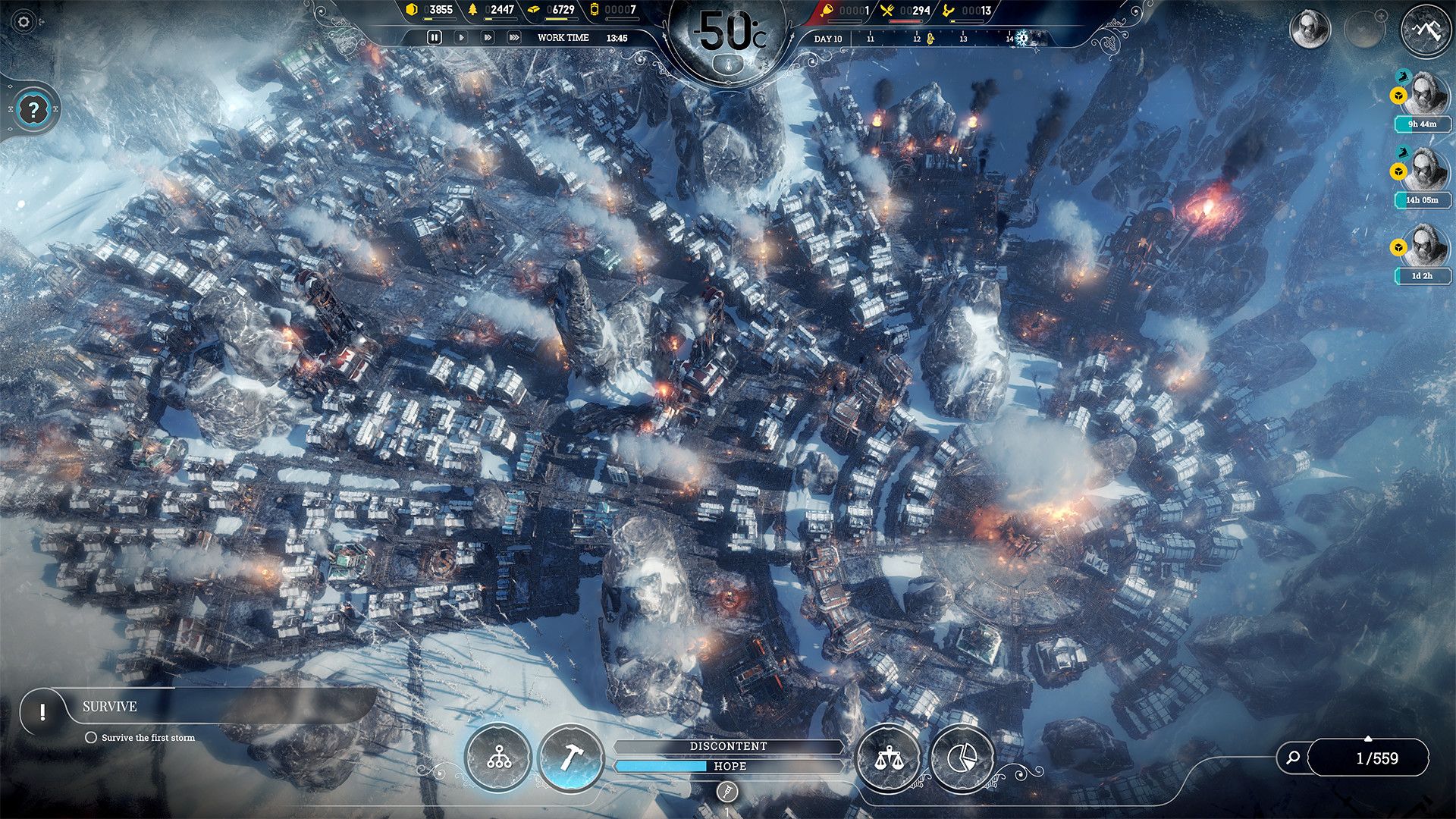 Скриншот Frostpunk