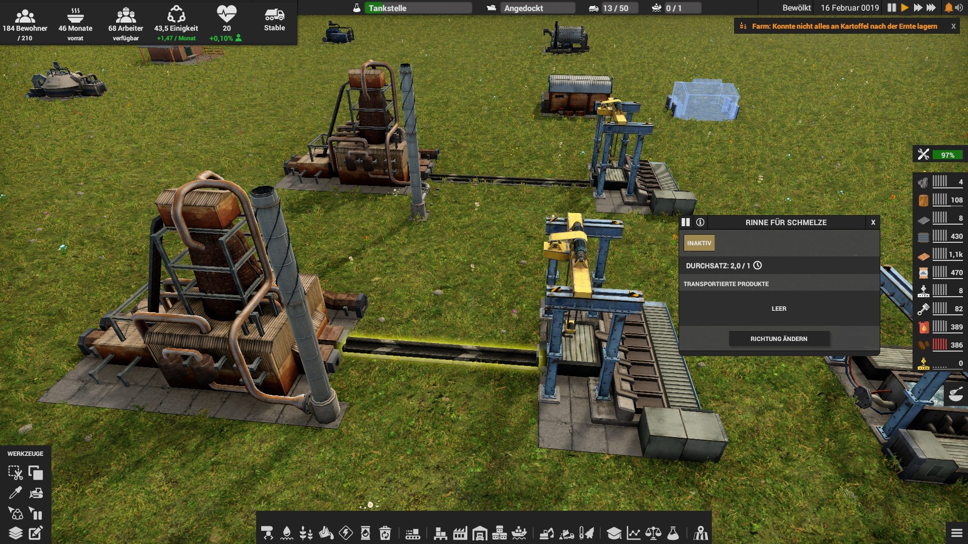 Игровой процесс Captain of Industry