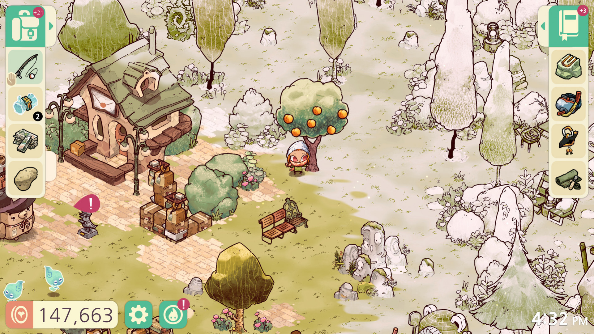 Скриншот игрового процесса Cozy Grove