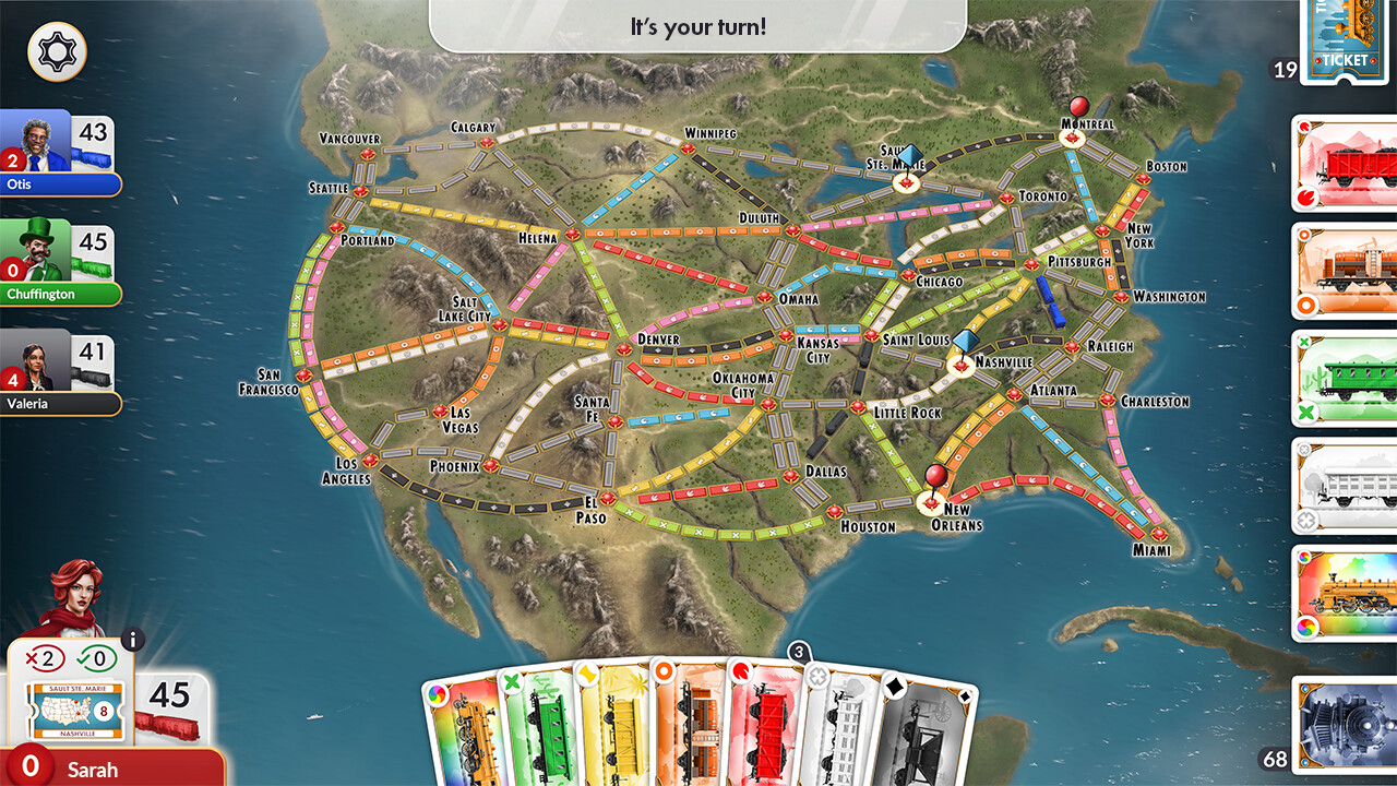 Игровой процесс Ticket to Ride