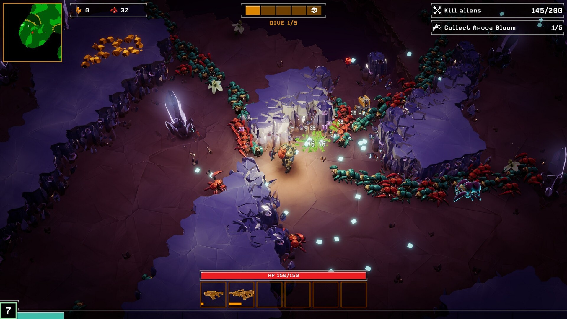 Игровой процесс Deep Rock Galactic Survivor